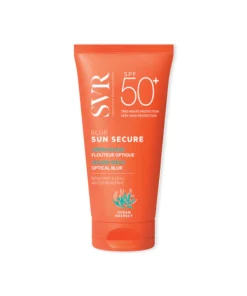 Crème solaire visage invisible SVR Sun Secure Blur SPF50+ effet flouteur.