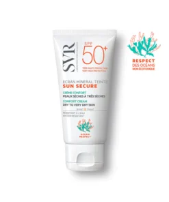 Crème solaire minérale teintée visage SVR Sun Secure Écran Minéral SPF50+.