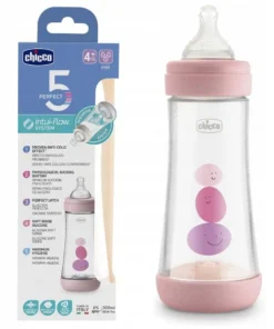 CHICCO BIBERON EN PLASTIQUE PERFECT5 300 ML GIRL