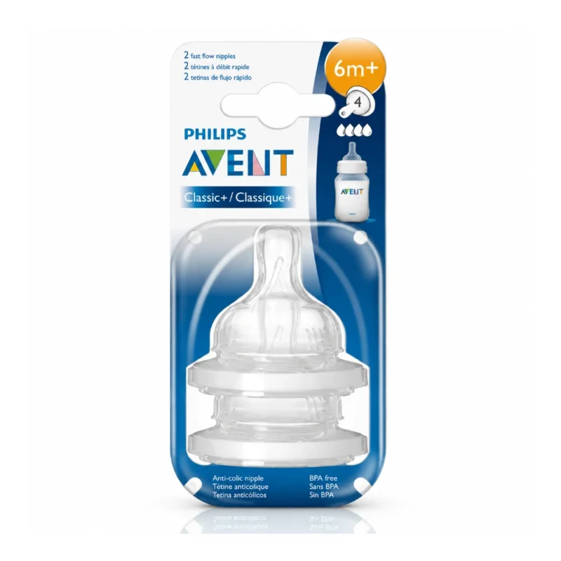 AVENT 2 Tétines Classic+ 6M+ Anti-Colique