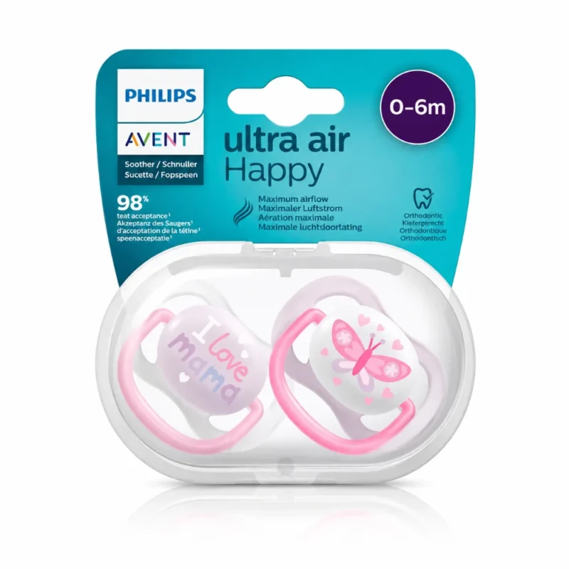 AVENT Sucette Fille Collection Maman 0-6M