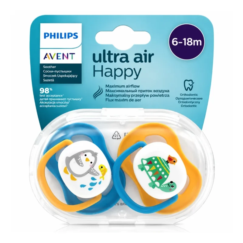 AVENT Sucette Garçon Animal Ultra Air 6-18M