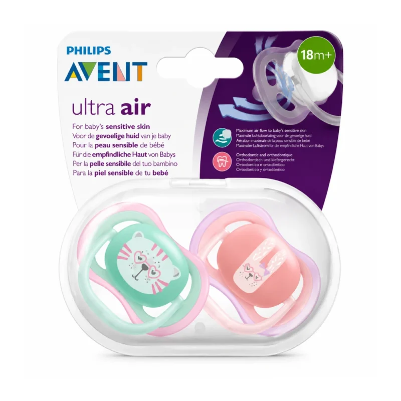 AVENT Sucette Ultra Air 18M+ Silicone