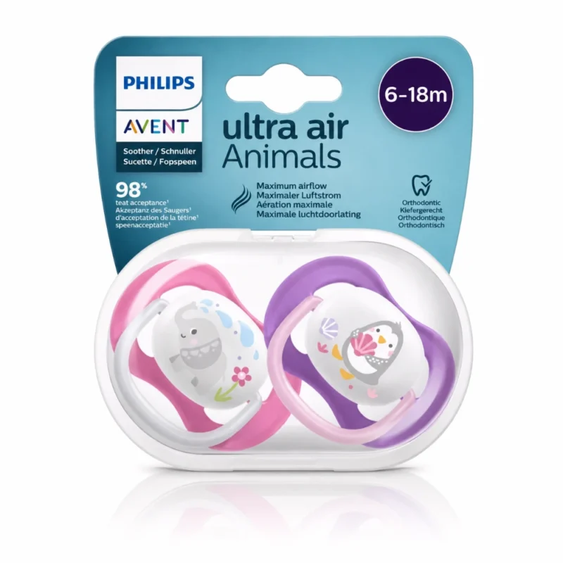 AVENT Sucette Ultra Air Animals 6-18M+