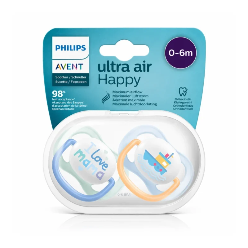 AVENT Sucette Ultra Air Happy 0-6M