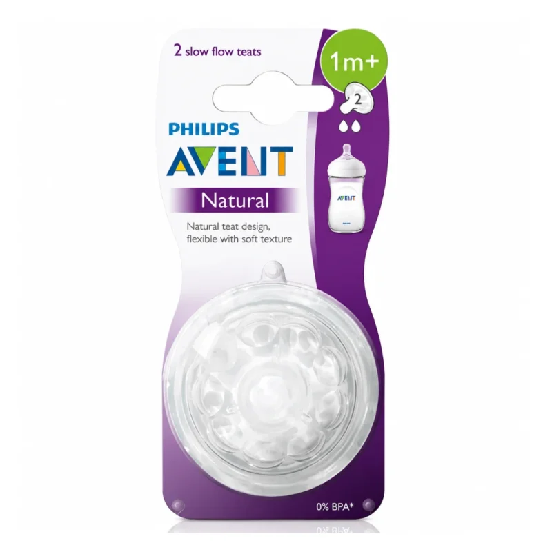 AVENT Tétine Natural 1M+ 2 pièces