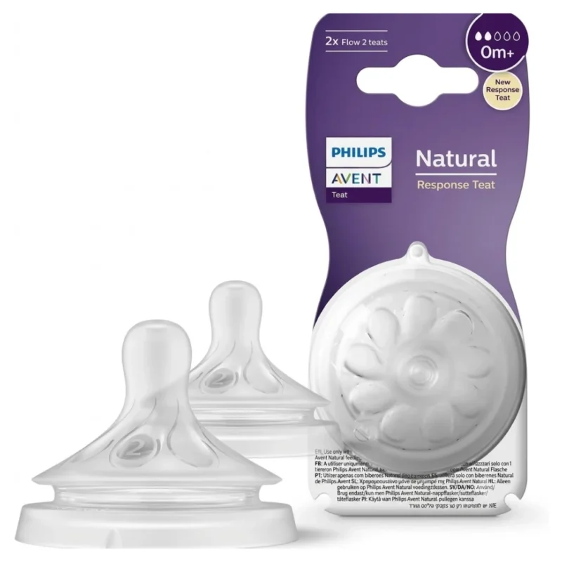 AVENT Tétine Natural Response 0M+ 2 pièces