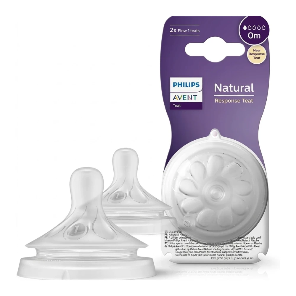 AVENT Tétine Natural Response 0M+ 2 pièces AVENT Tétine Natural Response 0M+ 2 pièces