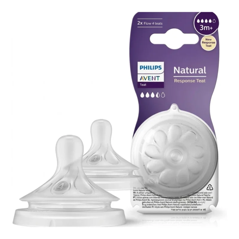 AVENT Tétine Natural Response 3M+ 2 pièces