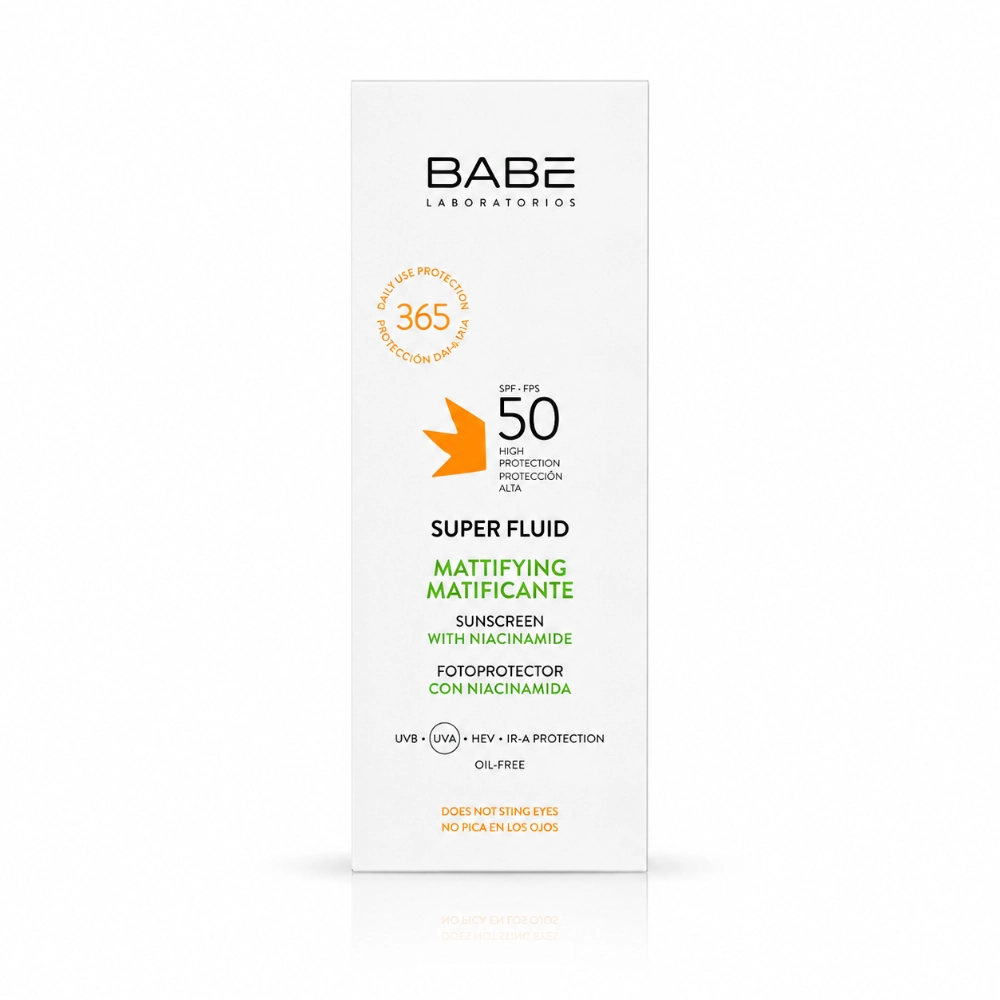 BABE FACIAL SUNSCREEN MATIFIANT SUPER FLUIDE SPF 50 + 50 ML BABE FACIAL SUNSCREEN MATIFIANT SUPER FLUIDE SPF 50 + 50 ML