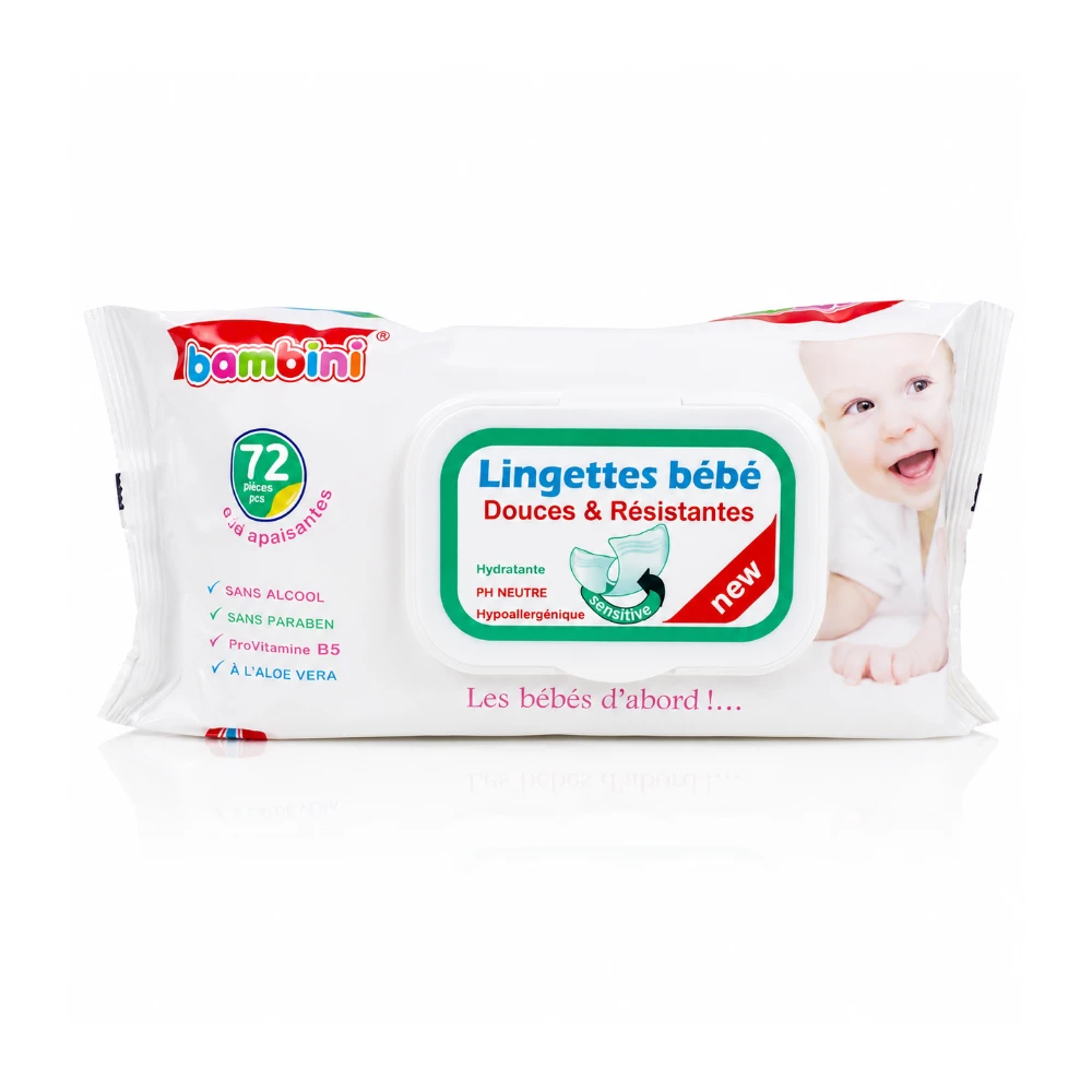 BAMBINI Lingettes Bébé 72 Pièces BAMBINI Lingettes Bébé 72 Pièces