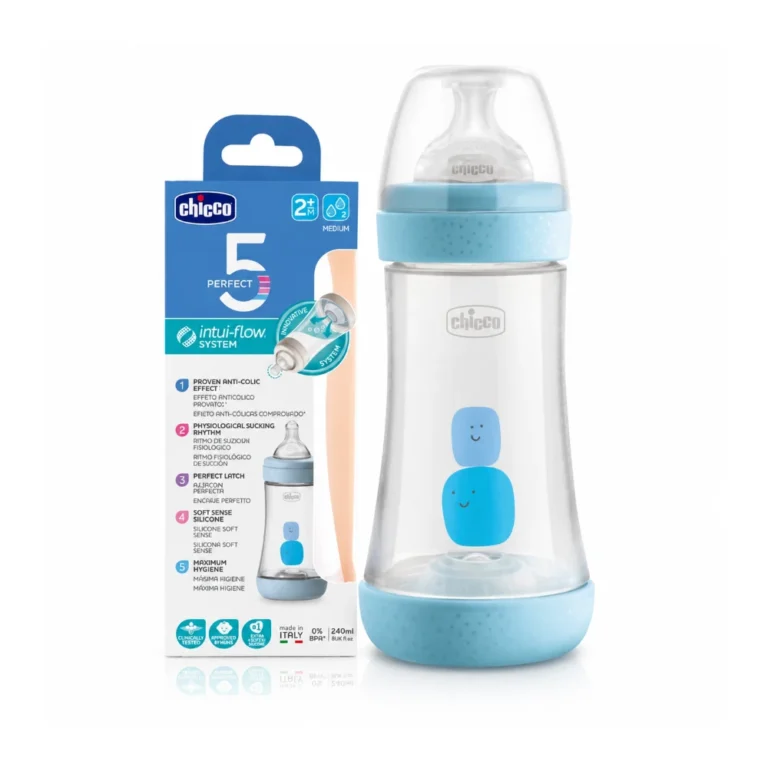 CHICCO Biberon Perfect 5 Bleu 240 ml