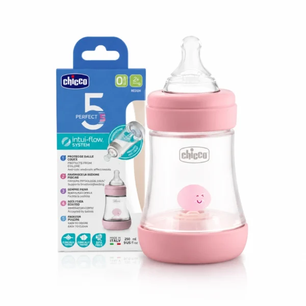 CHICCO Biberon Perfect 5 Rose 150 ml