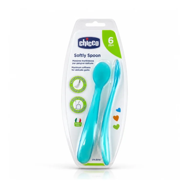 Chicco 2 Cuillères Silicone 6M+