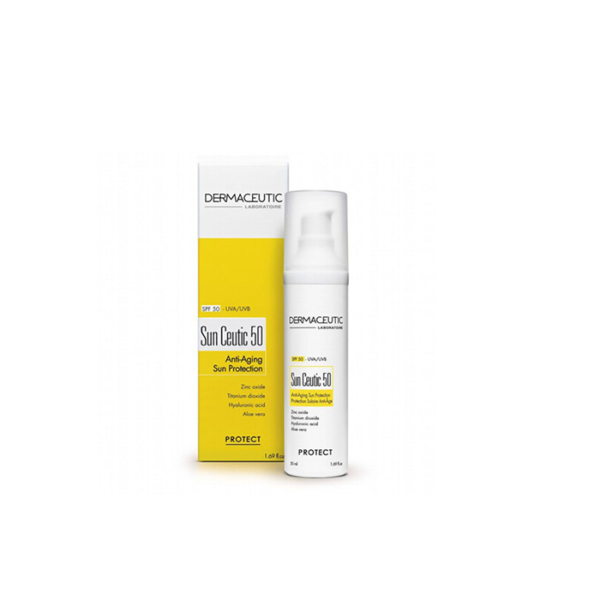 Crème solaire invisible SPF50+ DERMACEUTIC Sun Ceutic 50 ml pour visage et cou