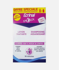 ECRINAL PACK ANTI POUX LOTION + SHAMPOOING (PEIGNE OFFERT)