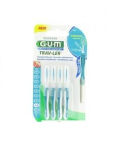 GUM Brossettes Traveler fine conique, bte de 4 (1614)