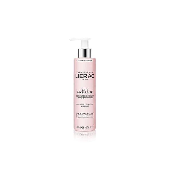 LIERAC LAIT MICELLAIRE DOUBLE NETTOYANT VISAGE ET YEUX - 200ml