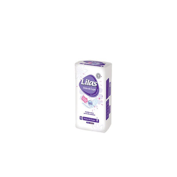 LILAS SERVIETTES MATERNITE SUPER PHARMACIE 15 PIECES