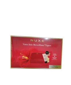 NUXE TROUSSE EN VELOURS +CREME JOUR PEAUX SECHES A TRES SECHES+ CREME MAINS & ONGLES 50ML OFFERTS