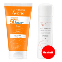 AVENE ECRAN FLUIDE SPF50+ 50ML+ EAU THERMAL50ML GRATUIT