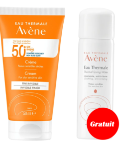 AVENE ECRAN FLUIDE SPF50+ 50ML+ EAU THERMAL50ML GRATUIT