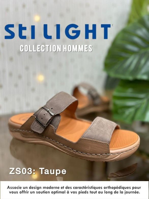 CLAQUETTE ORTHOPÉDIQUE HOMME