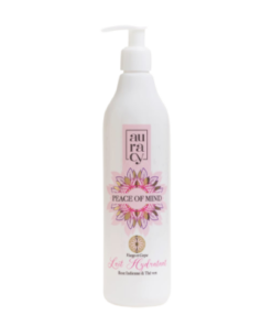 AURACY PEACE OF MIND LAIT HYDRATANT VISAGE ET CORPS ROSE INDIENNE & THE VERT, 400 ML
