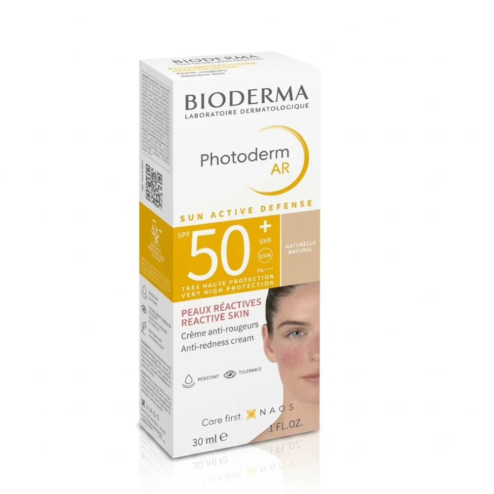 bioderma-photoderm-ar-creme-solaire-teintee-spf50-30ml. BIODERMA PHOTODERM AR TEINTEE NATURELLE SPF50+ 30ML – Image 1