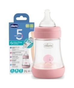CHICCO PERFECT-5 SILICONE ROSE BOTTLE 150ML