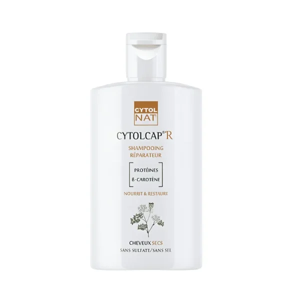 Shampooing réparateur CYTOLNAT CYTOLCAP R pour cheveux secs 200 ml