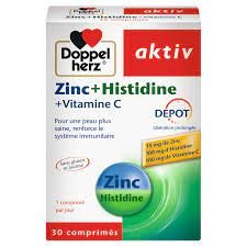 AKTIV ZINC+HISTIDINE+VITAMINE C, 30 Comprimés