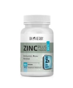 BIOHERBS ZINC PLUS 30 MG, 60 gélules