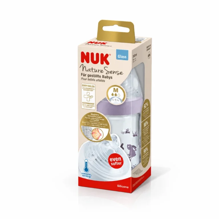 NUK Nature Sense Biberon Verre 240 ml