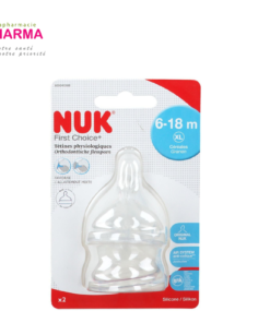 NUK FIRST CHOICE+ - LOT DE 2 TETINES TAILLE M 6-18MOIS