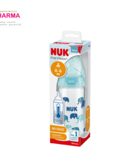 NUK BIBERON EN VERRE FIRST CHOICE 0-6 MOIS 240ML