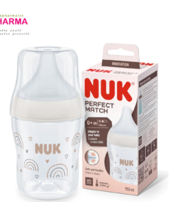 NUK Biberon Perfect Match 3M+ Plastique,260ml