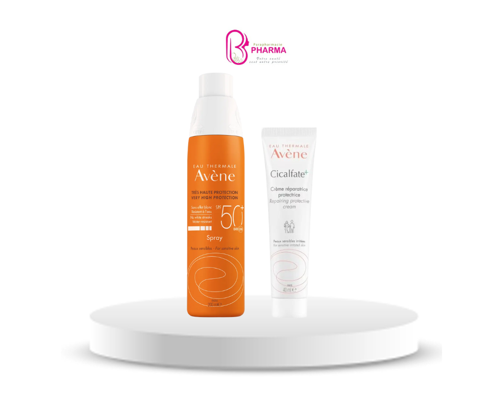 AVENE SOLAIRE SPRAY ADULTE HAUTE PROTECTION SPF50+ 200ML+CICALFATE CREME REPARATRICE PROTECTRICE 40ML(OFFERT)