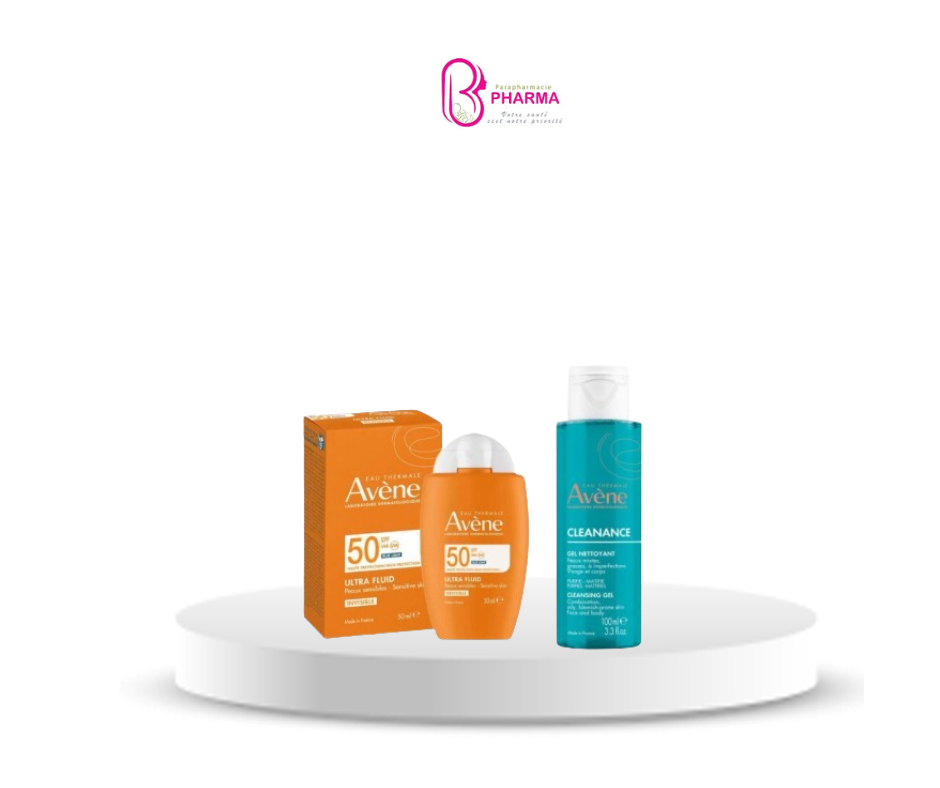 AVENE ULTRA FLUID INVISIBLE 50 SPF 50ML+CLEANANCE GEL NETTOYANT 100ML (OFFERT)