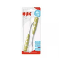 Lot de 2 cuillères silicone NUK pour bébé dès 6 mois