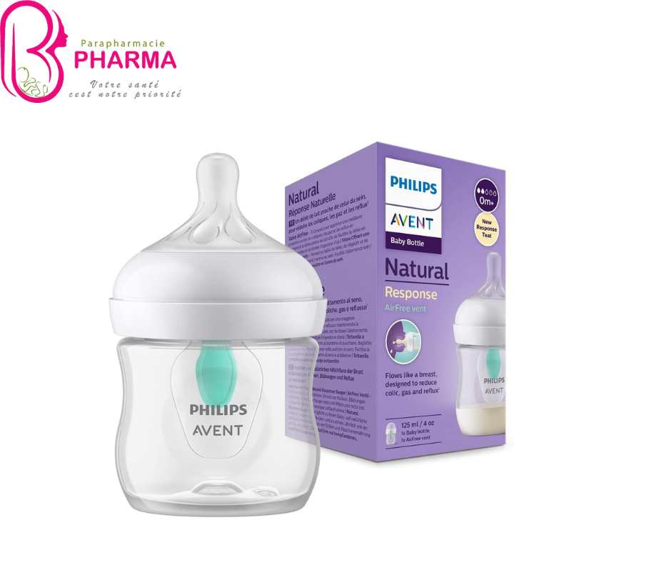 AVENT BIBERON NATUREL VALVE AIR FREE 0M+ 125ML