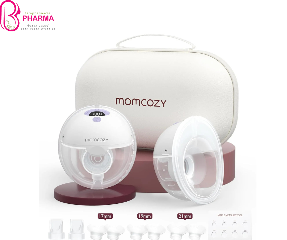 Momcozy M5 Tire-lait Mains Libres avec 4 Tailles ( Lot de 2)