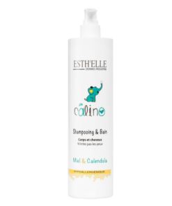 Shampooing corps et cheveux bébé Esthelle Calino 500ml – nettoyant doux pour peau et cuir chevelu sensibles