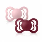 BIBS 2 Sucettes Supreme Pacifier Pink Plum Elderberry Size 2