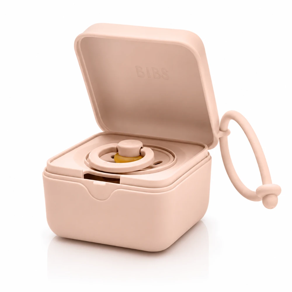 BIBS Pacifier Box Blush boîte à tétines BIBS Pacifier Box Blush boîte à tétines