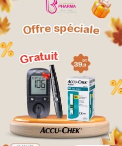 ACCU-CHEK ACTIVE PACK : 50 BANDELETTES + GLUCOMÈTRE GRATUIT.