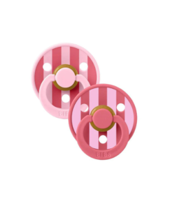 BIBS 02 sucettes natural rubber Baby Pink Coral taille 1