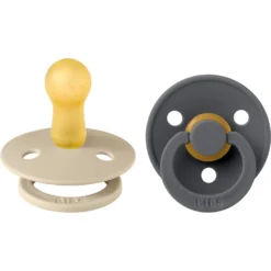 BIBS 02 SUCETTES PACIFIER VANILLA IRON 6M+ SIZE 2