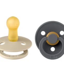 BIBS 02 SUCETTES PACIFIER VANILLA IRON 6M+ SIZE 2