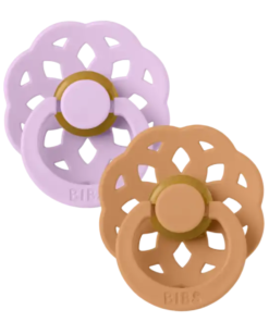BIBS 02 sucettes natural rubber Violet Sky Pumpkin taille 1